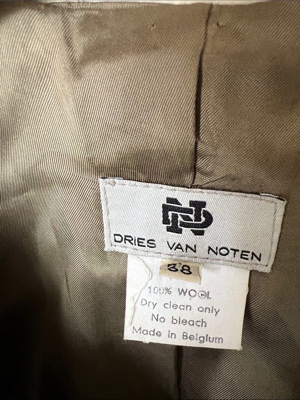 Dries Van Noten vintage wool grey floral vest - Picture 5 of 7
